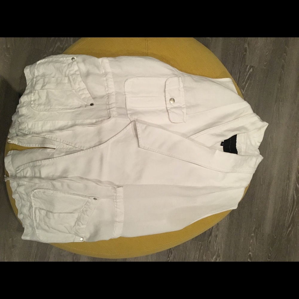 Linen/rayon vest